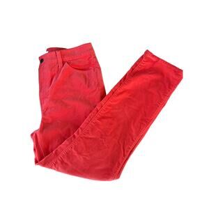 Talbots Coral Size 10P Velveteen Pants Cotton Blend Straight Leg